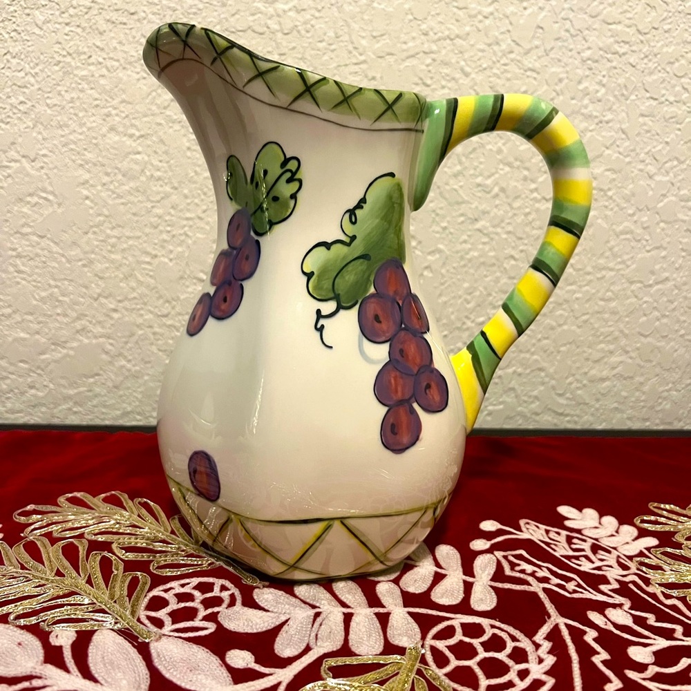 Julia Junkin  Studio Ceramic Mrs Pitcher. Made In The Philippines